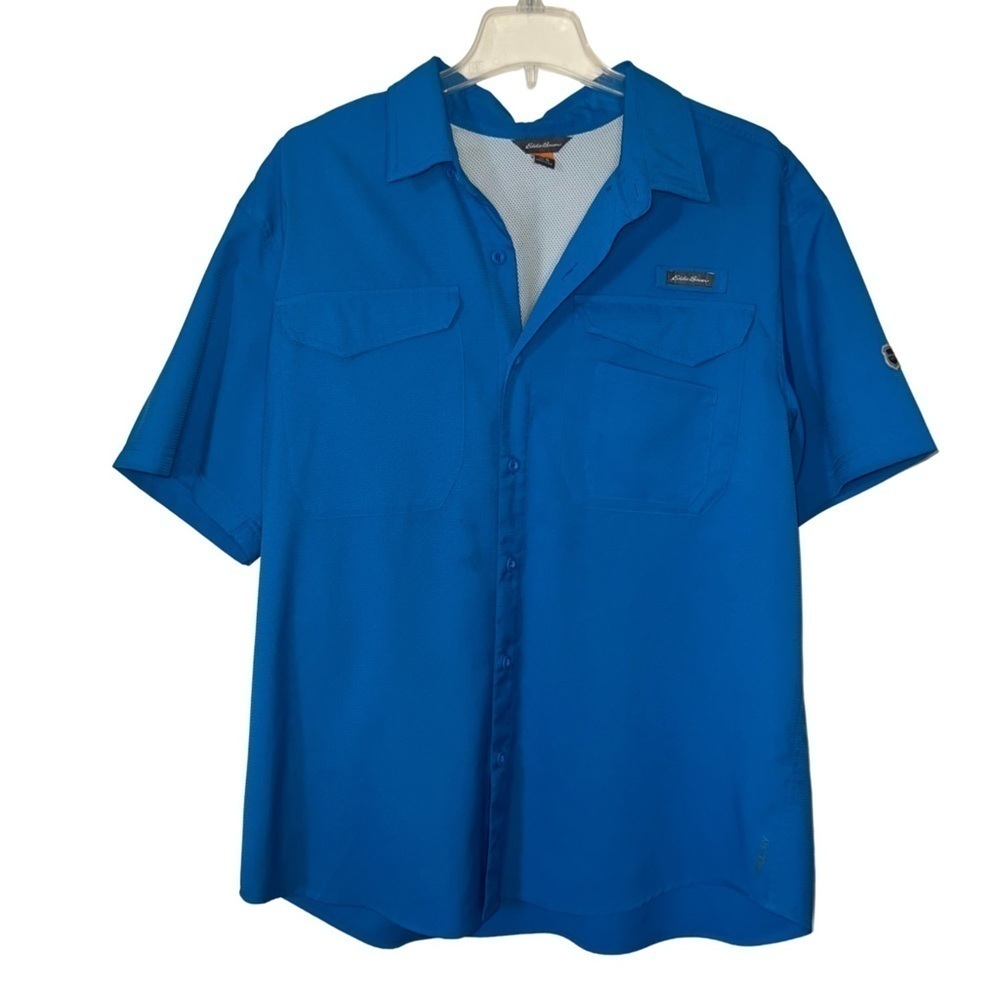Eddie Bauer Men’s Fishing Utility Sport Shirt Size XL